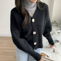 Shooting real price control 3 autumn winter new solid color sweater female student Korean cardigan long sleeve knitted jacket top