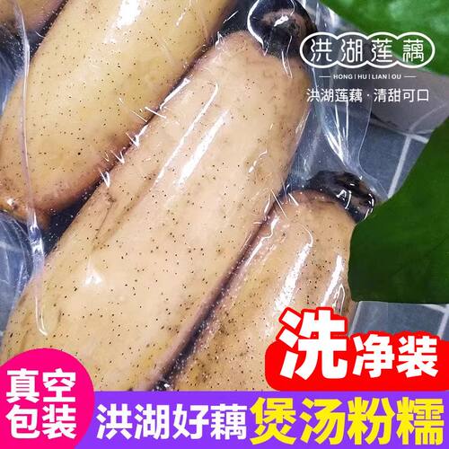 洪湖莲藕新鲜粉藕真空装湖北特产煲汤粉糯现挖现发九孔面藕粉糯藕