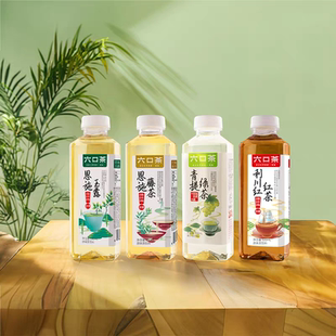 六口茶湖北恩施玉露利川红藤茶冷萃原味茶饮料500ml*8瓶恩施特产