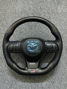 适用于雷克萨斯酷路泽霸道红衫坦途改装碳纤维方向盘大霸王老改新