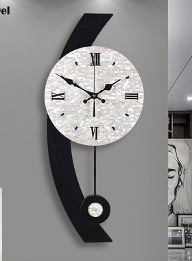 现代钟表简约挂钟木质钟表轻奢挂钟创意钟表客厅钟表网红挂钟