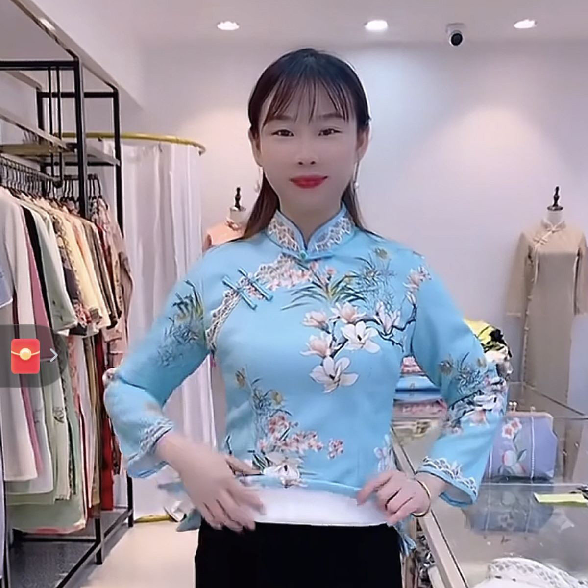 新款打底衫大码女装秋冬季新款长袖t恤旗袍上衣女时尚新中式唐装