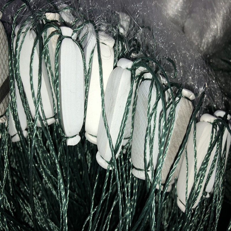 三层浮网餐条白条捕鱼丝网粘网三层渔网小鱼网柔丝加密1米-5米高