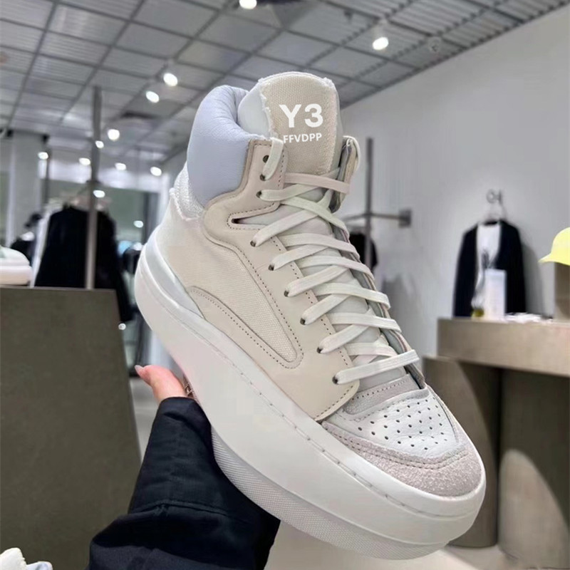 春季新款真皮高帮男鞋情侣款