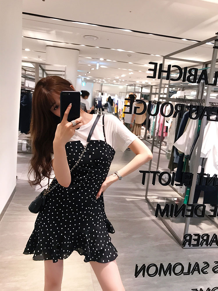 2018ÏÄпîÅ®×°i missã¼ÀÁ·çÁ½¼þÌ×װȹ×Ó¸Ûζµõ´ø¼«¼òÖ÷ÒåÁ¬ÒÂȹ