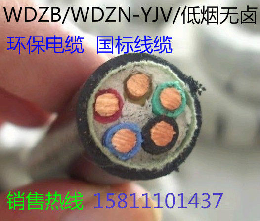 低烟无卤 环保阻燃电缆 WDZB/WDZN-YJY 4X16+1X10平方 电力电缆