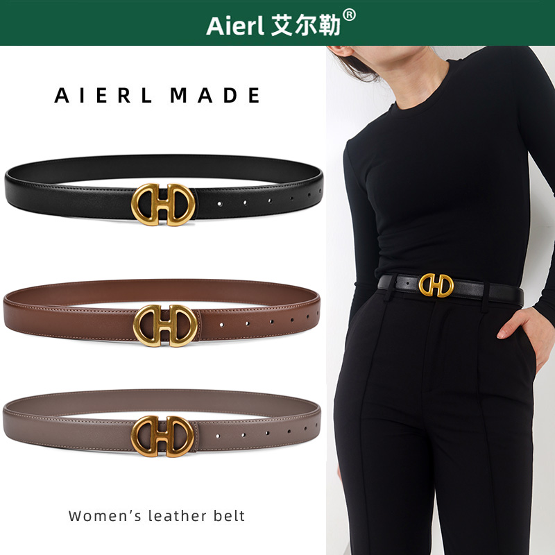 皮带女款真皮百搭腰带宽柔软舒适