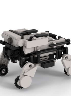 中国moc积木新品2023流浪地球2笨笨机械狗拼装男孩高难度拼插玩具