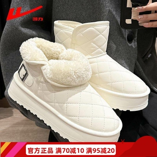 回力正品雪地靴女款2026新款爆款冬季松糕女鞋加绒加厚保暖大棉鞋