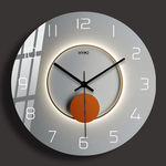 钟表挂钟客厅家用时尚2023新款时钟挂墙餐厅现代简约静音石英钟表