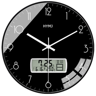 创意大气钟表挂钟客厅现代简约轻奢2024家用时尚挂墙壁钟时钟日历