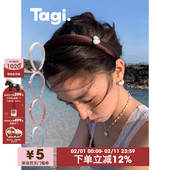 Tagi.想象爱心怦怦镶钻鼓鼓复古发箍高颅顶头箍