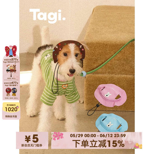 Tagi.渔夫帽搭配狗狗帽子