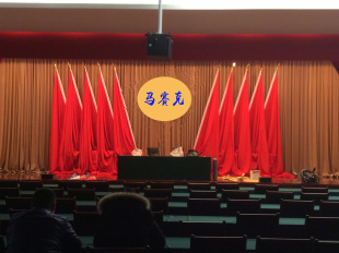 会议室主席台背景旗帜大会红旗礼堂旗会议旗子穗旗杆底座礼堂旗杆