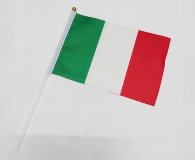 8号意大利小国旗 世界各国外国旗彩旗红旗旗子万国旗手摇旗促销