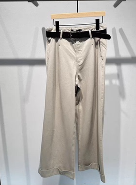 艾诺丝专柜正品国内代购2026春装新款卷边阔腿牛仔裤BR321152