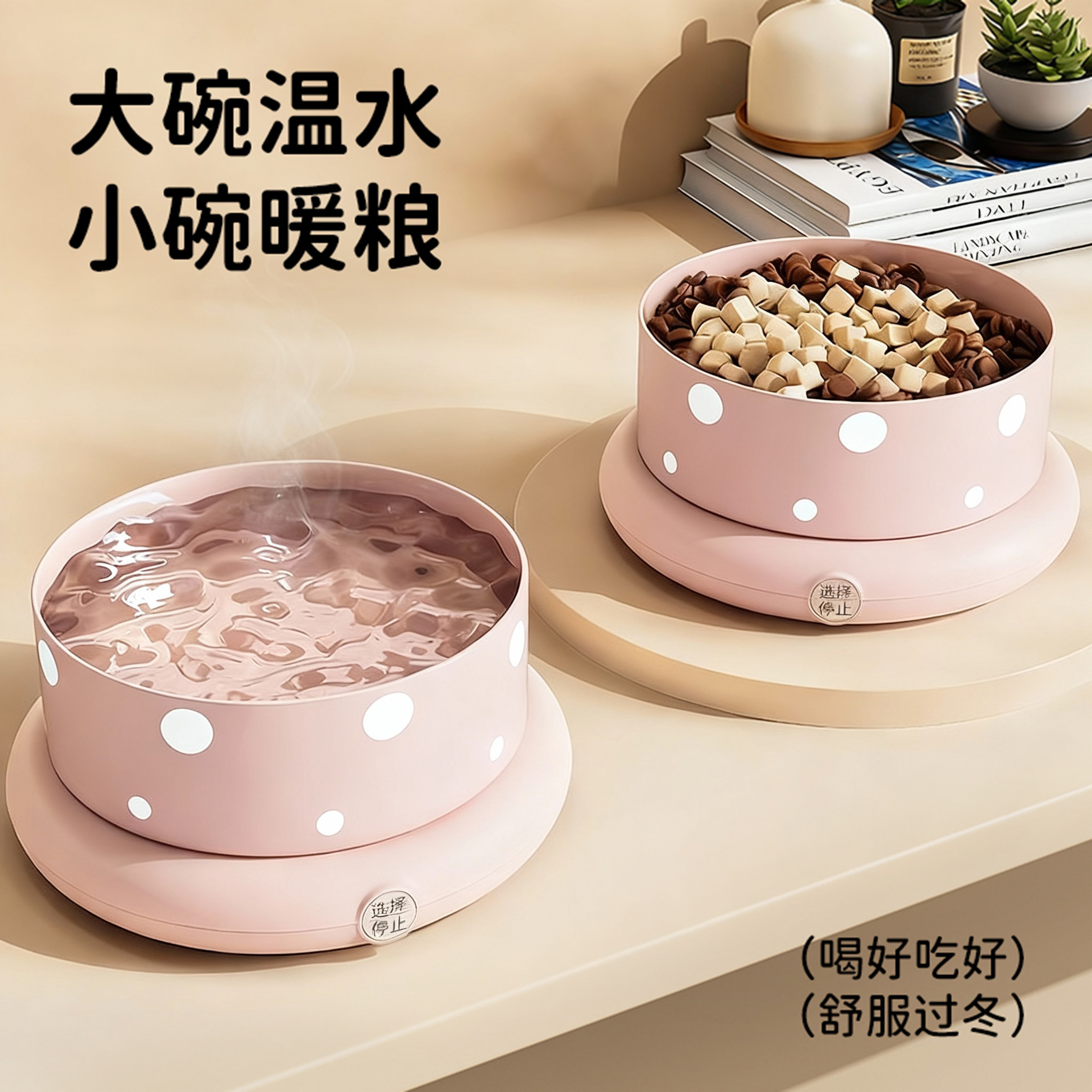 恒温猫咪饮水机陶瓷猫碗酸奶机