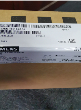 西门子6SL3210-1SE21-8UA0/8UA0/S120变频器PM340功率模块7.5KW