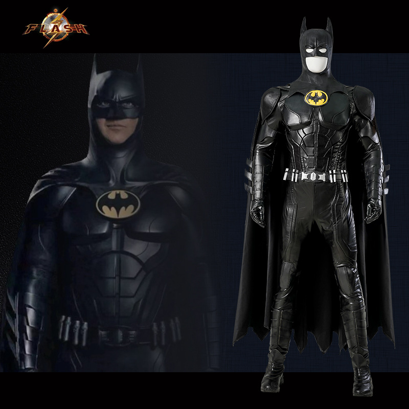 基顿蝙蝠侠cos服麦克法兰战衣闪电侠2023电影头盔披风全套cos服