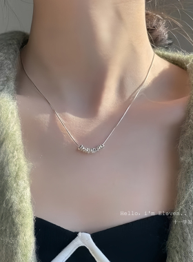 碎银子几两项链女小众轻奢不规则时尚百搭ins简约风高级感锁骨链