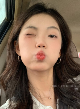 法式圈圈耳环2025新款爆款耳钉小众设计素圈耳圈耳扣女高级感耳饰
