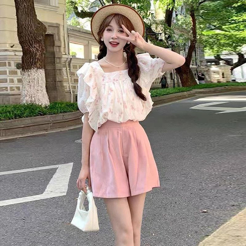 [임산부와 수유용 더블웨어] 80 160캐티 가로개방·임산부복 패셔너블한 여름수유 상의와 바지