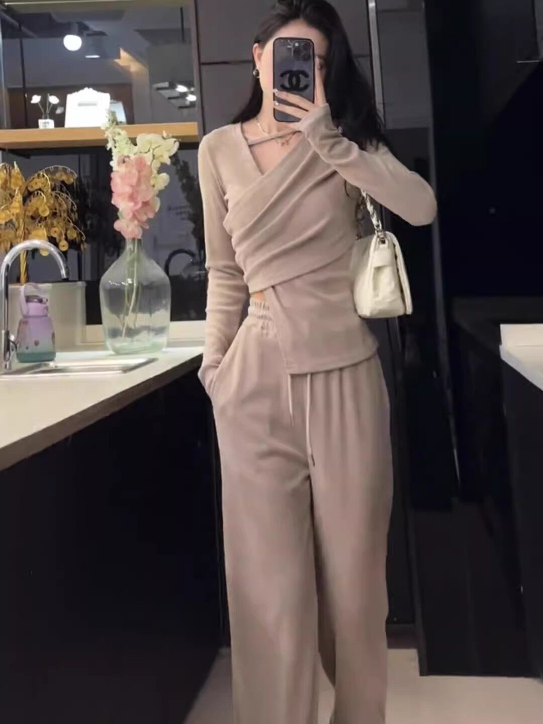 [임산부 및 수유용 더블웨어]·오픈버튼 80 160캐티 초가을 임산복 수유 상의 하의 모두 활용 가능