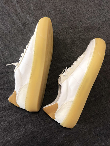 上脚各种满意舒适真皮小白鞋