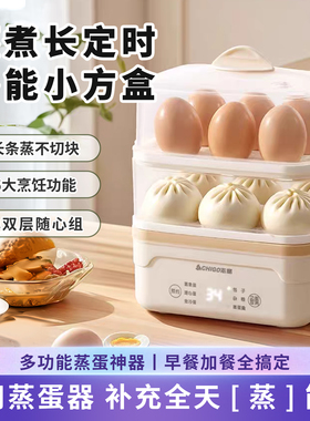 志高煮蛋蒸蛋自动断电预约定时家用宿舍小型蒸锅早餐多功能神器