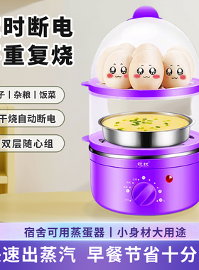 领锐定时双层煮蛋器不锈钢机智