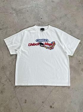 False Perception “Unlock The Magic”彩虹饼干水洗短袖T恤白色