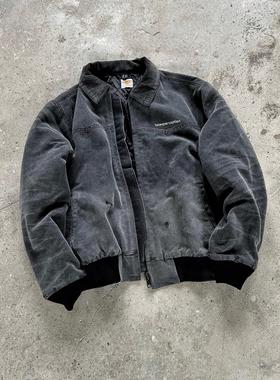 False Perception  卡哈特水洗做旧拉链夹克水洗黑