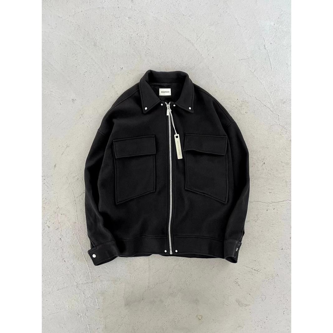 Arnodefrance意大利羊毛棒球夹克内里真丝高街外套