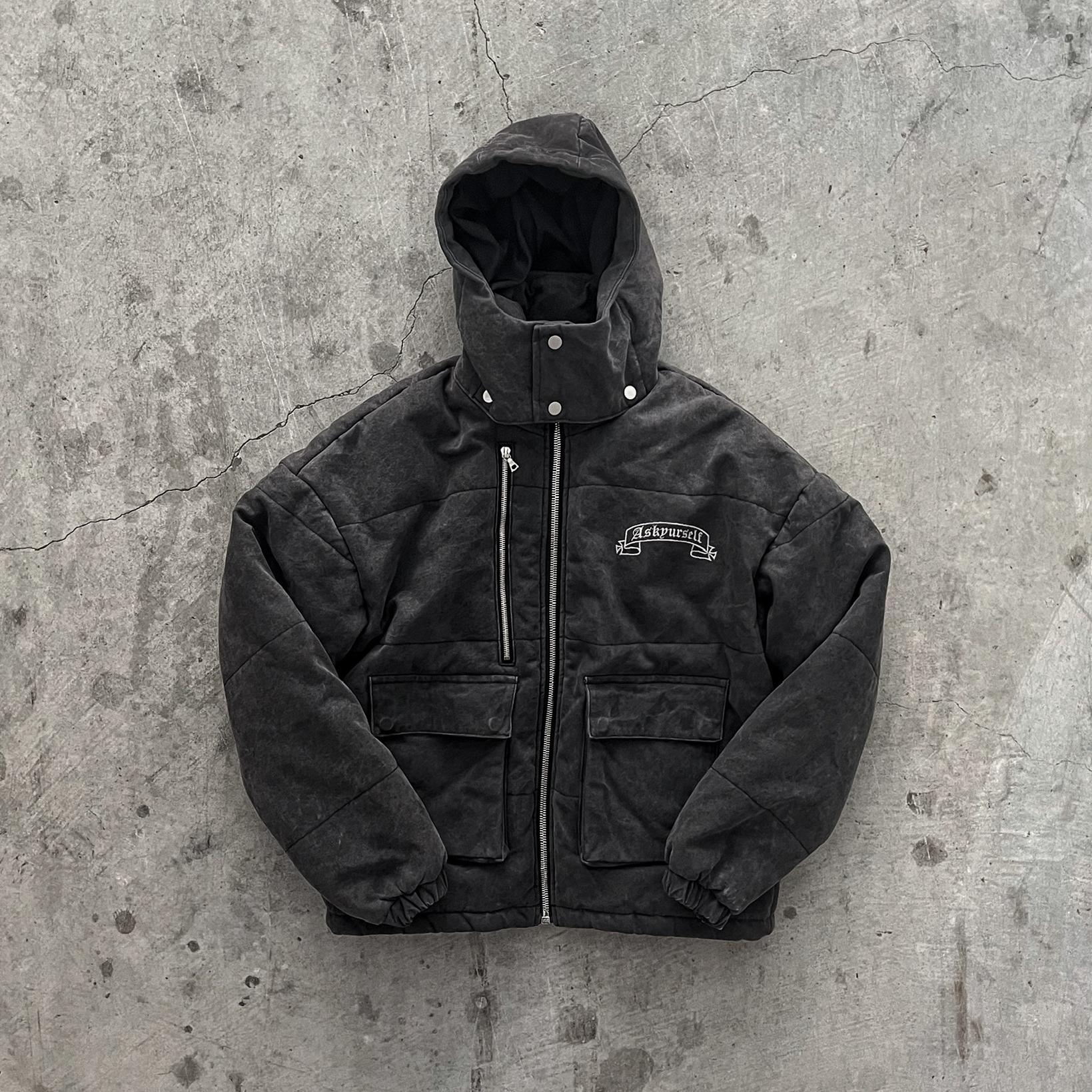 ASKYURSELF可拆卸帽子羽绒棉服