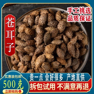 苍耳 苍耳子 中药材 天然纯新货 牛虱子 胡苍子另有炒苍耳子 500g