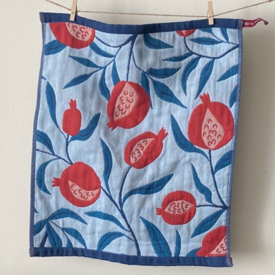 秋天复古纯棉纱毛巾 中国风锦鲤柔软亲肤方巾洗脸巾不掉毛不掉色