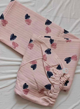 清仓孕妇裤三层纯棉加厚秋冬季夹棉月子裤托腹高腰宽松可调节腰围