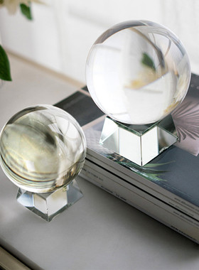 玻璃招财转运欧式书房桌面摆件