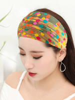 Summer thin wide-brimmed hair bands to cover white hair when going out, headbands for women to wash their faces and press their hair, sports headwear, and headscarves thumbnail 8