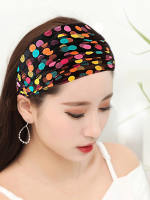 Summer thin wide-brimmed hair bands to cover white hair when going out, headbands for women to wash their faces and press their hair, sports headwear, and headscarves thumbnail 5