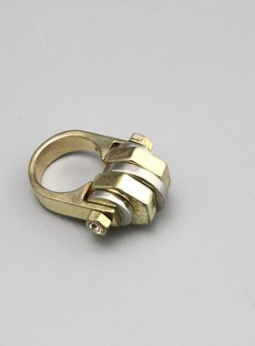 I库存老货vintage螺丝螺母戒指指环孤品