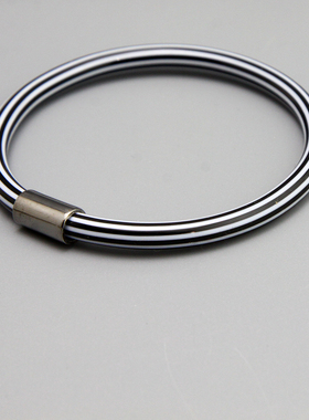 W复古vintage中古60s70s条纹手镯孤品