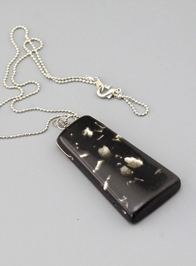 Y复古vintage树脂中古项链毛衣链孤品