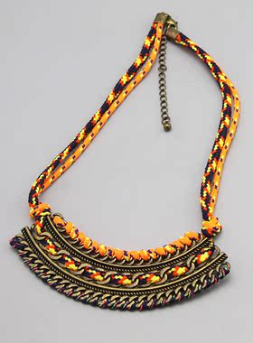 O复古vintage民族稀有手工项链项圈孤品