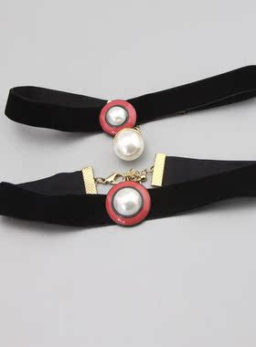 AQ复古vintage紧贴脖子超短项链颈圈颈链项链孤品