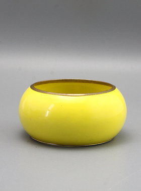 V复古vintage中古黄色古董手镯孤品