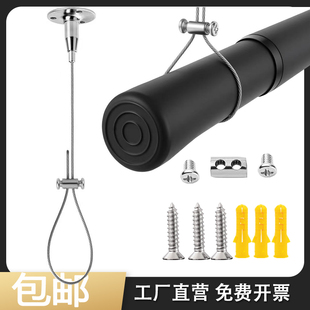 304不锈钢钢丝绳锁扣吊顶广告牌吊绳吊丝吊灯挂绳吊装 吊线圆盘码