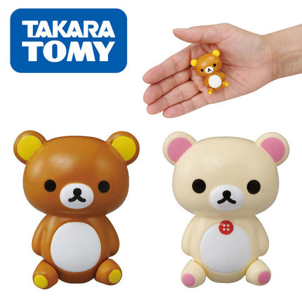 日本正版TOMICA多美卡轻松熊合金玩具迷你小公仔桌面摆件手脚可动
