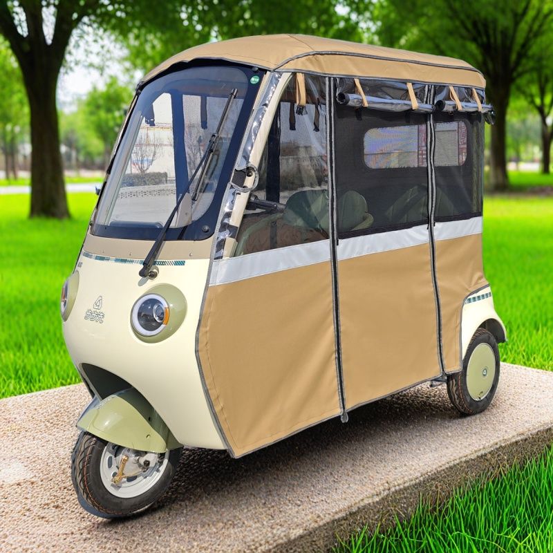 适用于金彭SU7阔佬头P70小鸟Q6用三轮车雨帘大安防雨遮雨车雨棚篷