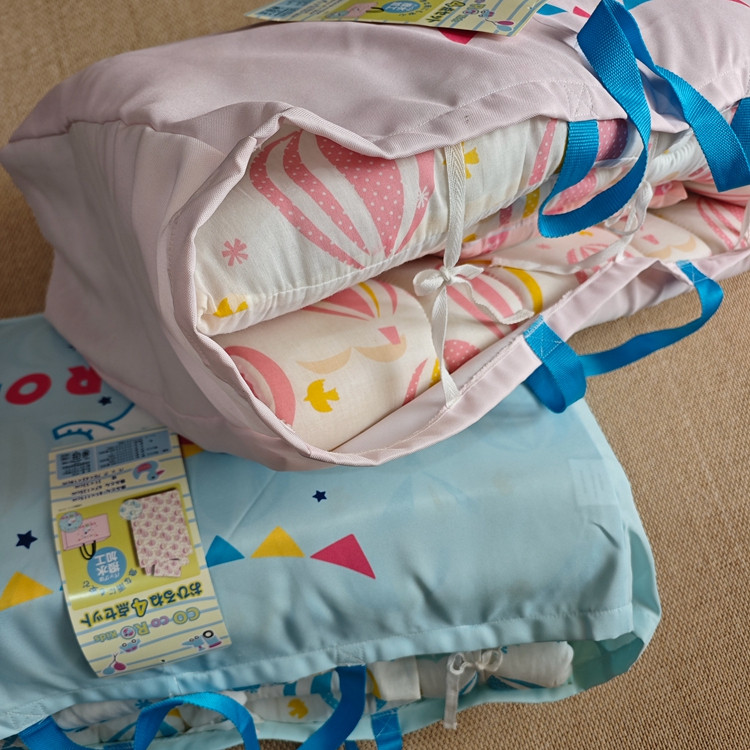 日本儿童午睡三件套枕头床垫被子